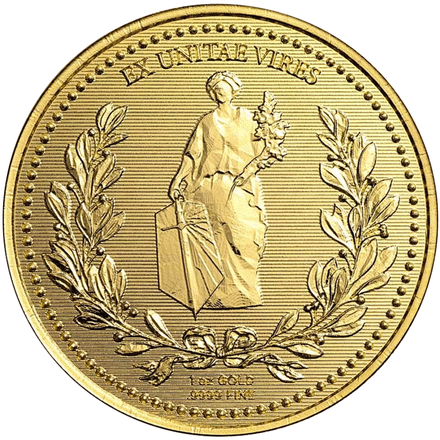 The WICK coin — reverse: Ex Unitae Vires
